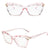 Women's Cateye Fashion Blue Light Filter Glasses (Black-Pink)