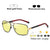 Yellow Tint Transition Sunglasses for Driving in day or evening and reduces Blue Light damage and fatigue (Black&Gold)