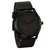 Casual Leather Style Wristwatch (Quartz) - All Black