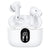 HISOOS Earbuds Wireless Bluetooth 5.3 Headphones Ear Buds Active Noise Cancelling Earbuds Hi-Fi Stereo LED Power Display Earphones with Charging Case Ear Pods Buds for iPhone Android (White)
