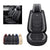 OASIS AUTO Car Seat Covers Premium Waterproof Faux Leather Cushion Universal Accessories Fit SUV Truck Sedan Automotive Vehicle Auto Interior Protector Full Set (OS-003 Gray)