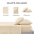 Bedsure Queen Sheets - Polyester & Rayon Derived from Bamboo Cooling Bed Sheets, Deep Pockets Fits up to 16", Breathable, Wrinkle Free and Soft Queen Sheet & Pillowcase Sets - Beige