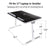 Laptop Bed Tray Table, Nearpow Adjustable Laptop Bed Stand, Portable Standing Table with Foldable Legs, Foldable Lap Tablet Table for Sofa Couch Floor - Medium Size